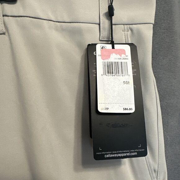 NWT Callaway Golf Shorts Mens Big & Tall Size 50B Performance Opti-Dri UPF 50 - Picture 3 of 11